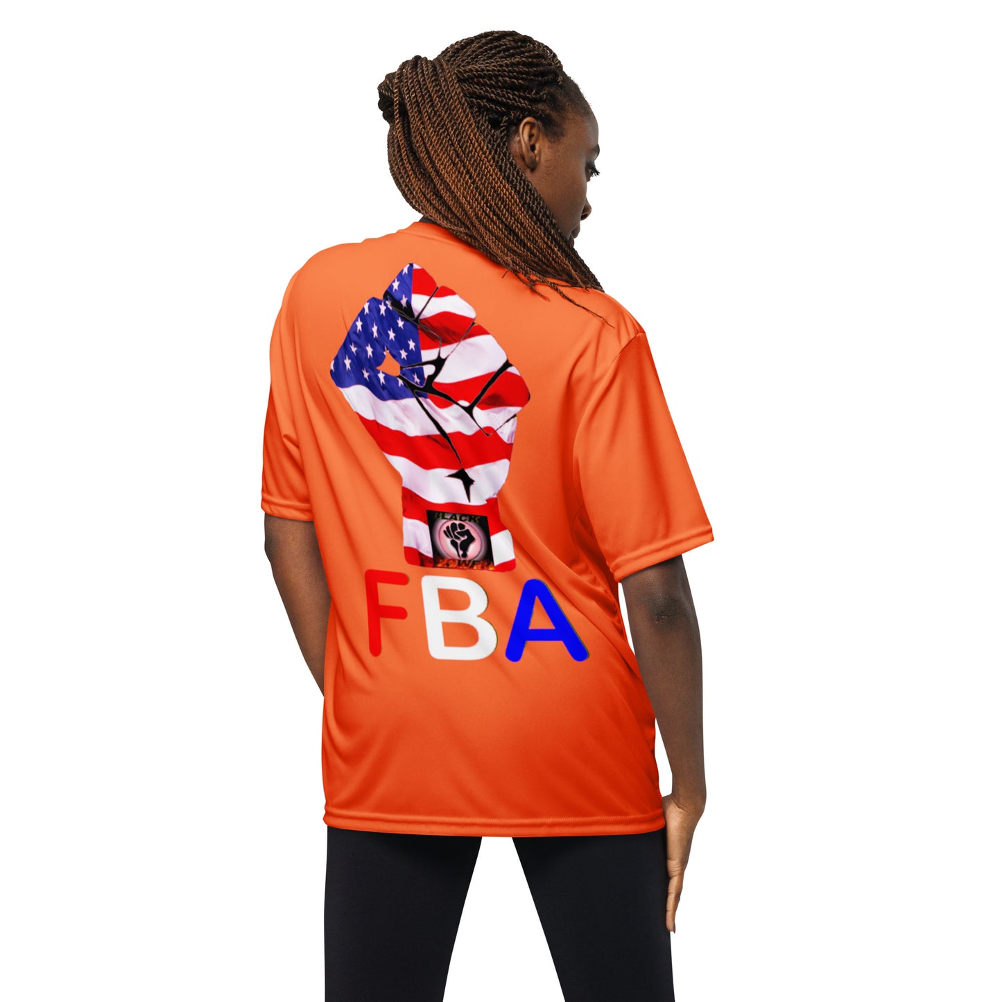 Unisex performance FBA crew neck t-shirt