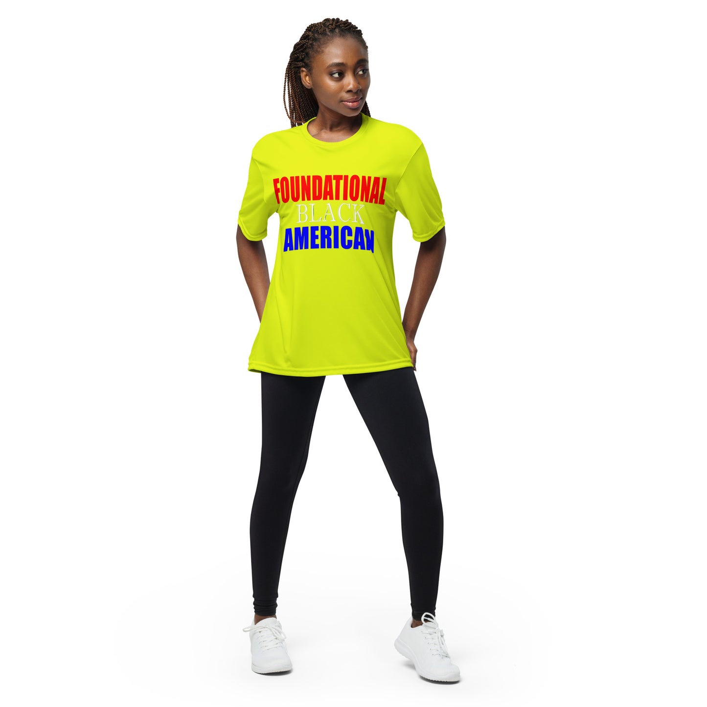 Unisex performance FBA crew neck t-shirt