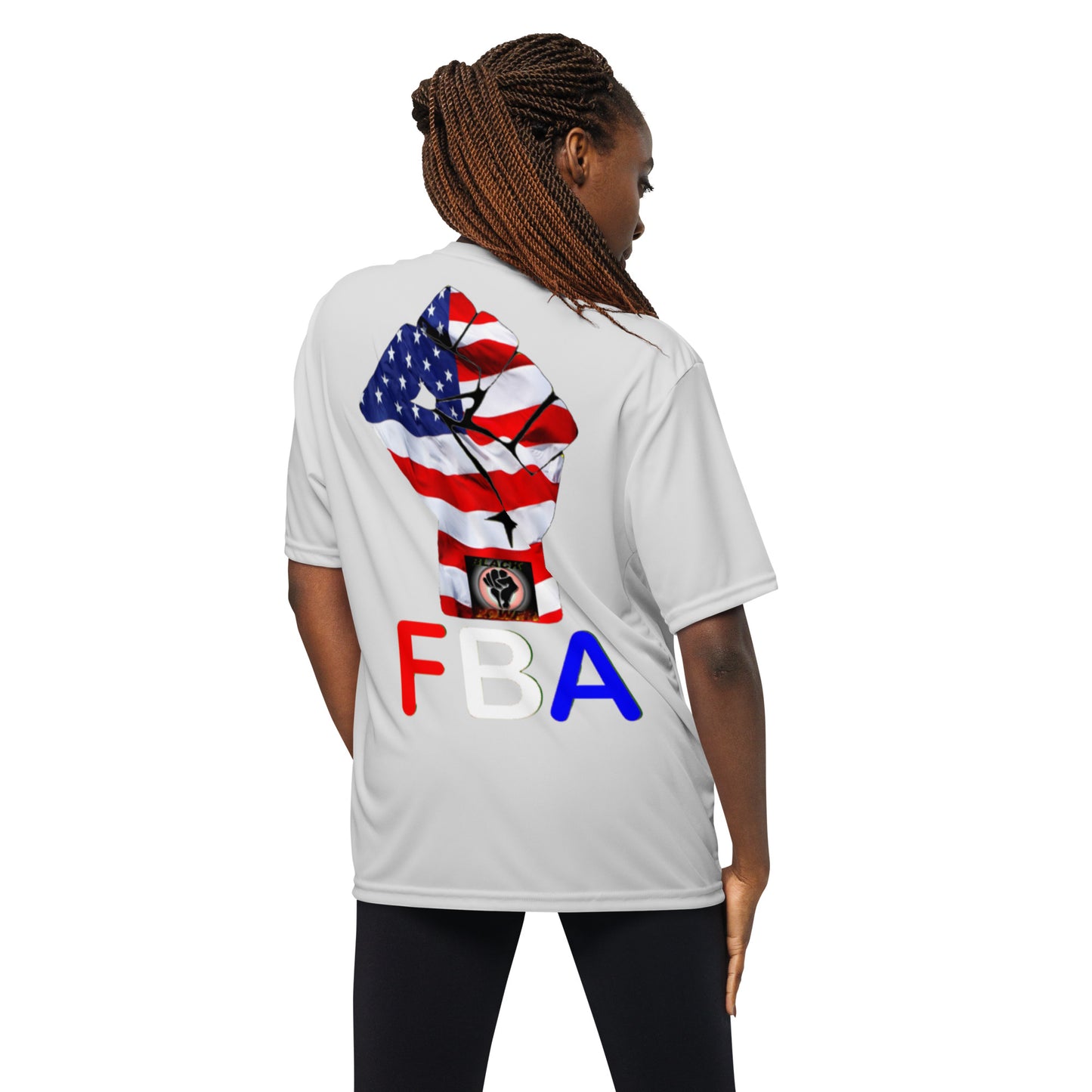 Unisex performance FBA crew neck t-shirt