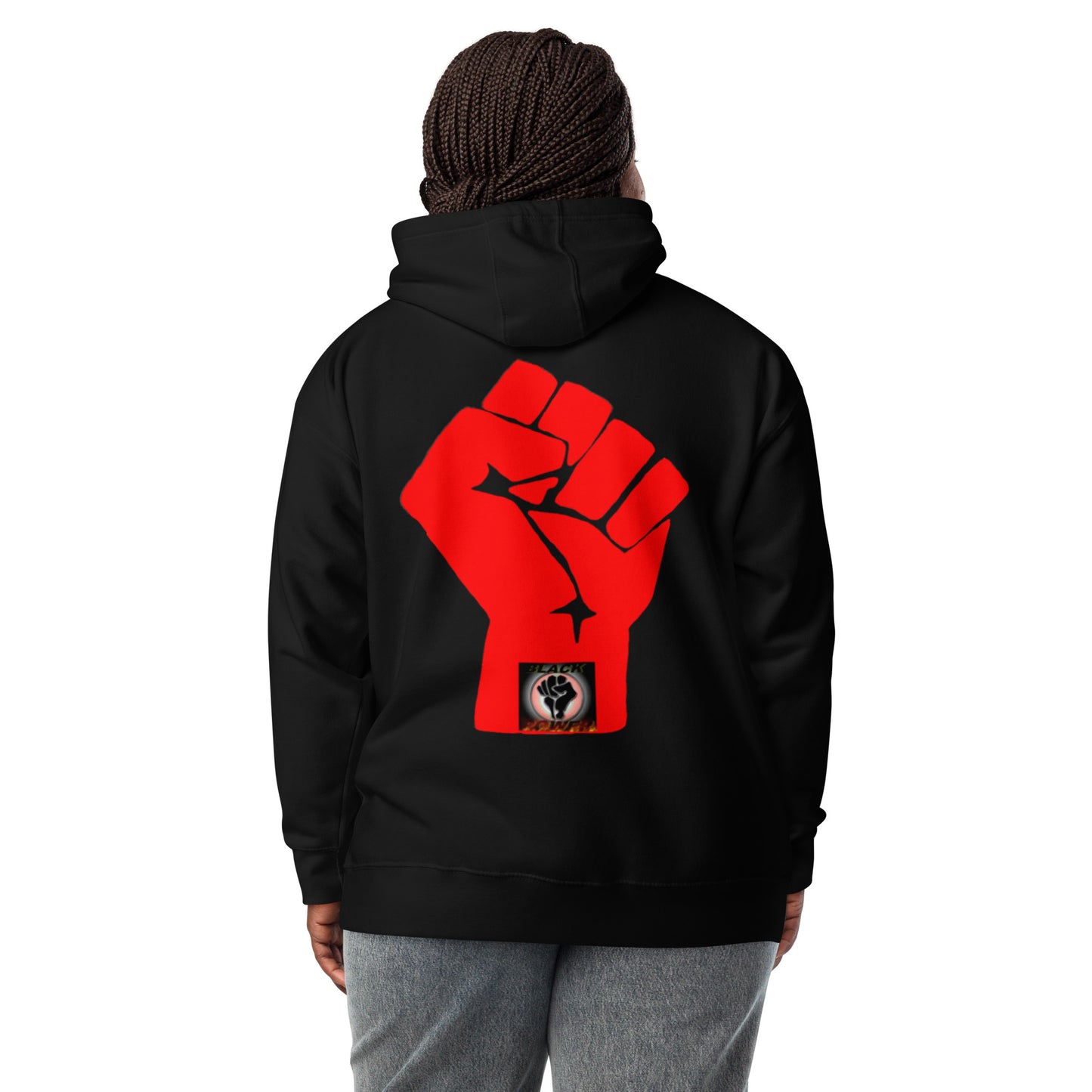 Unisex WE BLACK Hoodie Red Fist